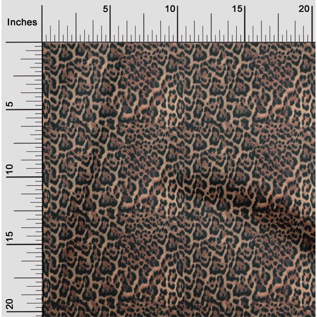 oneOone Velvet Brown Fabric Animal Skin Craft Projects Decor Fabric Printed By The Yard 58 Inch Wide