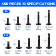 thumbnail image 2 of Surtido de tornillos autorroscantes de acero inoxidable 410, 450 unidades, 2 of 6