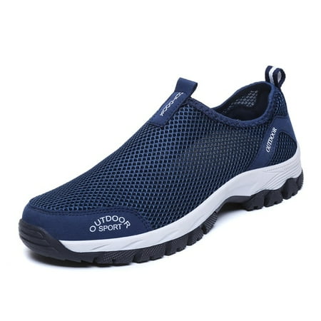 

Summer Mesh Men Casual Shoes Water Sneakers Men Outdoor Walking Shoes Trainers Breathable Slip-on Mens Loafers Zapatillas Tenis