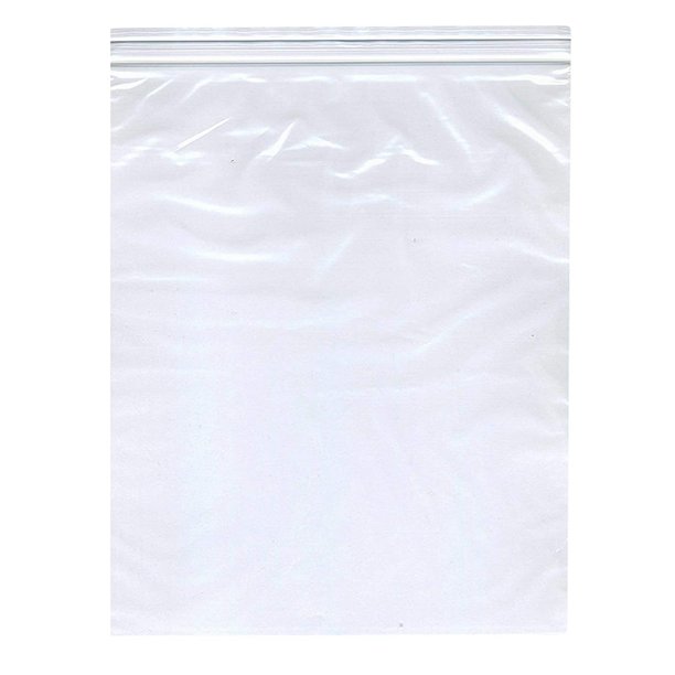 Dukal Case Of 1000 Reclosable Zip Lock Storage Plastic Bags 12 X 15 Clear Poly Zipper