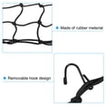 thumbnail image 4 of Uxcell Bungee Cargo Net 3 Pack Elastic Motorcycle Luggage Straps 15.7" x 15.7" Black, 4 of 6