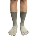 thumbnail image 5 of Couver Soft Cotton Ankle Toe Socks 1 Pair, Brown, Medium, 5 of 8