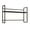 Brown#1, variant on Shelving Units, Bookcase with Thick Shelves, Brown finish, Brown Display Shelves,Engineered Wood Metal Shelving Units, Furniture Primary Living Space Display, Shelving & Etageres