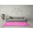 thumbnail image 3 of Ahgly Company Indoor Square Abstract Pink Modern Area Rugs, 4' Square, 3 of 4
