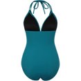 thumbnail image 5 of Faithtur Combinaison de Maillot de Bain d'Été pour Femme Bikini Slim Slim Fit à Col Rond et Col Rond, 5 of 5