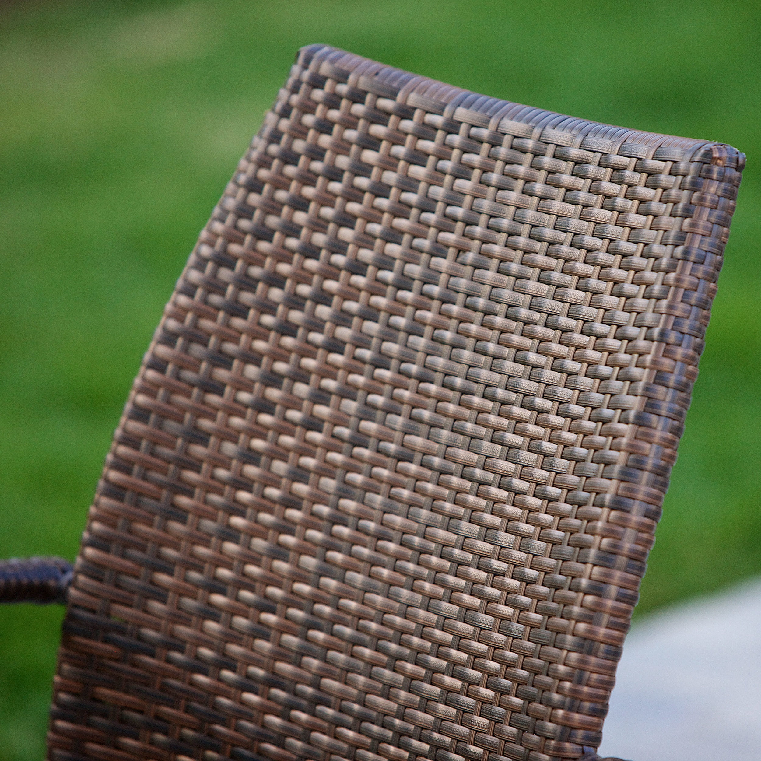 Brown Outdoor Wicker Chairs (Set of 2)