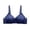 Dark Blue, variant on Women Sleep Solid Bra Front Buckle Lace Edge Seamless Movement Yoga Sleep Bra for Support and Comfort 44 Beige