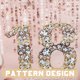 thumbnail image 4 of BEADCEST Banner Decorativo Para Fiesta De Cumpleaños 18 Años En Poliéster Color Oro Rosa Resistente, 4 of 6