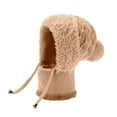 thumbnail image 5 of HNMKIU Winter Knitted Scarf and Hat Set for Outdoor Cold Weather Thermal Face Khaki,One Size, 5 of 5