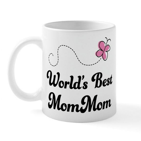 CafePress - Worlds Best Mommom Mug - 11 oz Ceramic Mug - Novelty Coffee Tea Cup