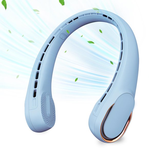 Ventilador de cuello ASNUG sin aspas, USB, recargable, 4000 mAh, 3 velocidades