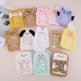 thumbnail image 5 of Unique Bargains 1 Pc ID Badge Holder Plush Keychain Card Holder Green, 5 of 5