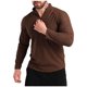 thumbnail image 2 of pstuiky Camisas casuales de manga larga para hombre, Camisa deportiva de entrenamiento fácil para hombre, elástica, de color liso, con cuello en V y manga larga camisetas de hombre l, 2 of 7