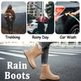 thumbnail image 3 of AUXDIQ Rain Shoes Women Men Mid-calf Boots Waterproof Rain Boots Outdoor Garden Shoes, 3 of 6