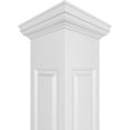 thumbnail image 5 of Ekena Millwork 10"W x 10'H Premium Square Non-Tapered Raised Panel PVC Endura-Craft Column Wrap Kit, Tuscan Capital & Base, 5 of 9