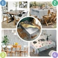 thumbnail image 4 of Black and Gold Marble Glitter Streaks Pattern Rectangle Tablecloth 60"x84",Waterproof Polyester Rectangle Table Cloth, Wipeable Spillproof Polyester Tablecloth for Dining, Camping, Indoor and Outdoor, 4 of 5
