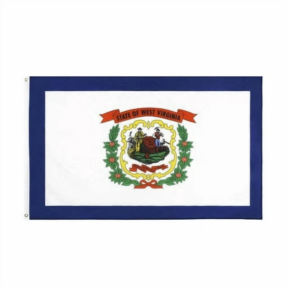 3X5Ft West Virginia State Flag Rhododendron Maximum 100D