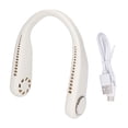 thumbnail image 1 of Hanging Neck Fan 3 Modes USB Charging 3600mAh Battery Adjustable Angle Mute Design Face Fan for Home Office Travel White, 1 of 6