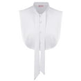 thumbnail image 2 of Gustave Fake Collar Detachable Lapel Chiffon Lace Collar Blouse Half Shirts Faux False Collar Clothes Accessories for Women, 2 of 8