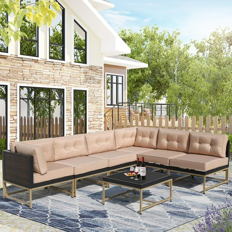 Corner metal garden furniture discount