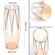 thumbnail image 3 of Jarrón de cristal Apuakthei, jarrón cilíndrico, soporte de jarrón de metal, decoración de jarrón, jarrón de vidrio transparente, 3 of 5