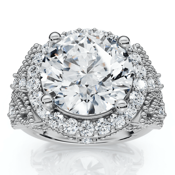 Pompeii Certified 3 1/3Ct Diamond Engagement Ring 14k Gold or Platinum Lab Grown