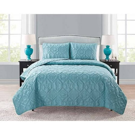 Blue Shore Quilt Set Queen 3pc - VCNY