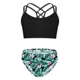 thumbnail image 3 of Alvivi Girls Swimsuits Bikini Set Two Piece Swimwear Criss Cross Bathing Suit Children Kids Tankini Set Lily 10, 3 of 4