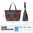 thumbnail image 4 of Pofeuu Ladybug Print Beach Bag,Waterproof Sandproof Beach Tote Bag, Large Capacity Foldable Beach Bags for Women, 4 of 7
