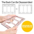 thumbnail image 4 of Yayeee Rocker Switch Wall Plate 3-Gang 6.5"x4.6" Home Decorative Outlet Cover, Light Green Christmas Houses, 4 of 6