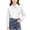 White, variant on Fancifize Long Sleeve Shirts for Girls Collared Button Up School Uniform Blouses Kids Casual Solid Color Tops