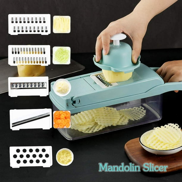 Vegetable Chopper and Hamburger Meat Chopper Stirrer 12 in 1