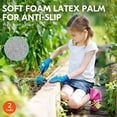 thumbnail image 4 of 2 pares de guantes de jardinería para niños, guantes con patrón de dibujos animados para trabajos de jardinería para niños, guantes protectores para montar a caballo, 4 of 5