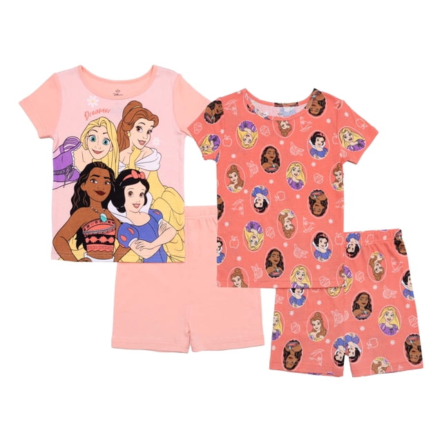 Conjunto de pijama Princess Selfie 2T para niñas de Disney, 100% algodón