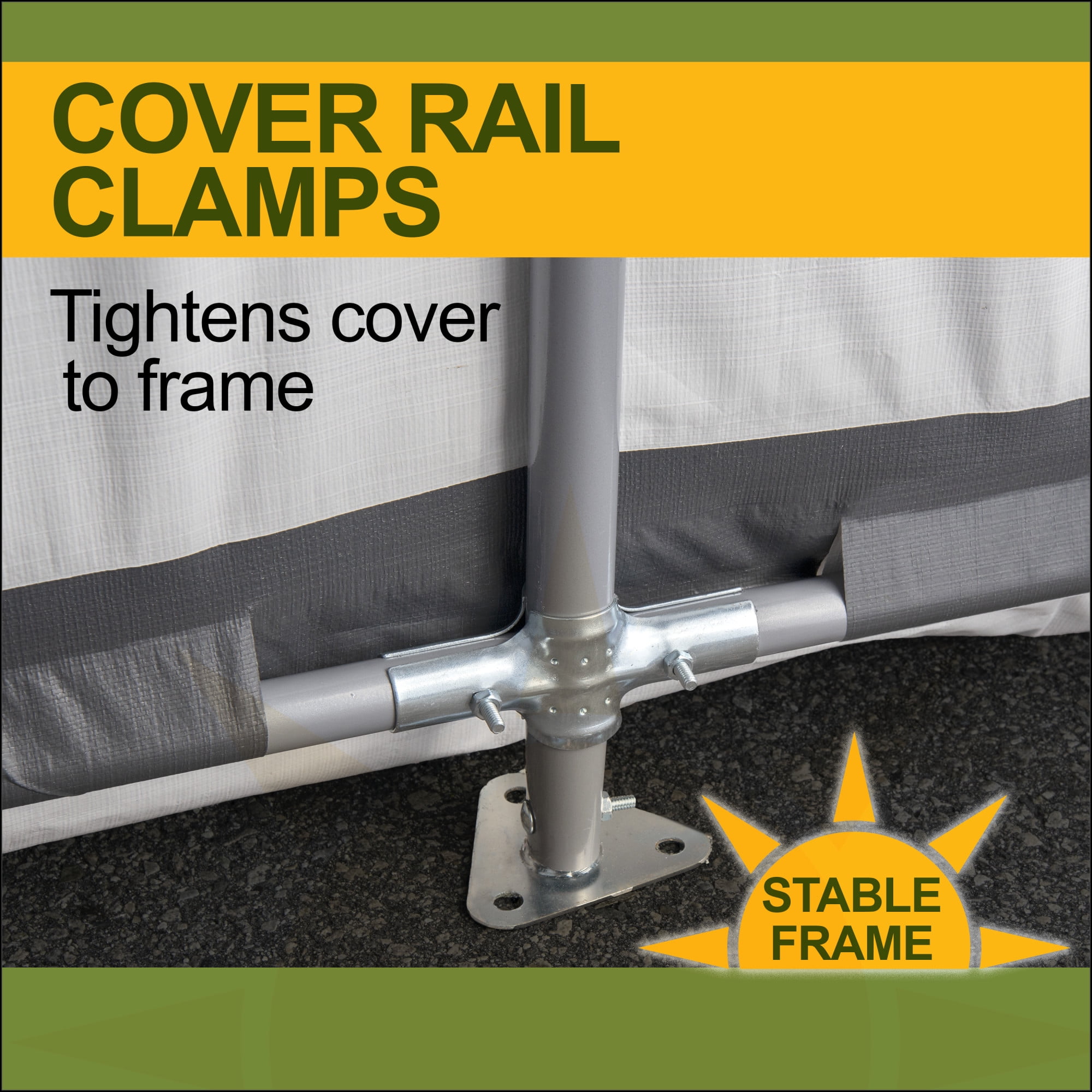 New Yard 10 x 20 x 8 Heavy Duty Carport Canopy Portable Garage Shelter Steel Frame