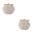 thumbnail image 4 of QualitChoice Sac d'Épaule Élégant pour Femmes Polyvalent et Intemporel Sac de Soirée en Polyester Élégant à Porter en Main Sac de Mariage Chic beige Ensemble de 2, 4 of 6