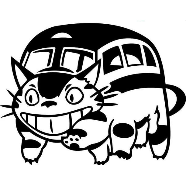 Nekobus Totoro Inspired Decal Sticker 7 5 Inches By 5 7 Inches Black Vinyl Walmart Com Nekobus Totoro Inspired Decal Sticker 7 5 Inches By 5 7 Inches Black Vinyl Walmart Com