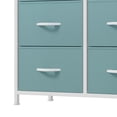 thumbnail image 6 of Dextrus Fabric Dresser for Bedroom, Tall Storage Dresser with 8 Drawers for Adult, Green, 6 of 7