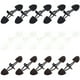 thumbnail image 1 of 15 ganchos para ropa, hebillas, conectores sencillos de cuero para abrigos (negro, blanco, café), 1 of 7