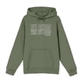 thumbnail image 5 of Beetlejuice Ghost With The Most Adult Olive Long Sleeve Hoodie-Large, 5 of 7