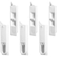thumbnail image 1 of 6 Pcs Window Tilt Latch Pairs, White Spring Loaded Latch Replacement Sliding Locks Plastic Construction Snap-in Latches Pairs Window Parts and Hardware for Home Windows Accessories, 1 of 7