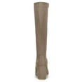 thumbnail image 3 of Unique Bargains Bottes Hauteur Genou à Talon Bloc à Bout Rond pour Femmes, 3 of 6