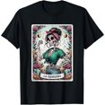 thumbnail image 1 of La Chingona Funny Mexican Skeleton Tarot T-Shirt Men'S Crew Neck Fashionable Comfortable And Versatile, Athletic T-shirt, 1 of 6