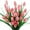 Pink, variant on Topboutique 6 Bundles Tulips Artificial Flowers,30 Heads Faux Tulip Fake Plastic Greenery Shrubs Plants Realistic UV Resistant Silk Tulip for Outside Planter Home Porch Patio Decor,Pink