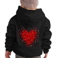 thumbnail image 4 of YUEHUA Love Heart Hoodies for Teen Girls Valentines Day Hoodie Casual Loose Fit Hooded Sweatshirts Comfy Pullover Tops for Kid Girl Boy, Size 6-7 Years, 4 of 6