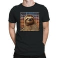 thumbnail image 2 of Retro Futuristic Sloth Grid Men's T-shirt, 2 of 3