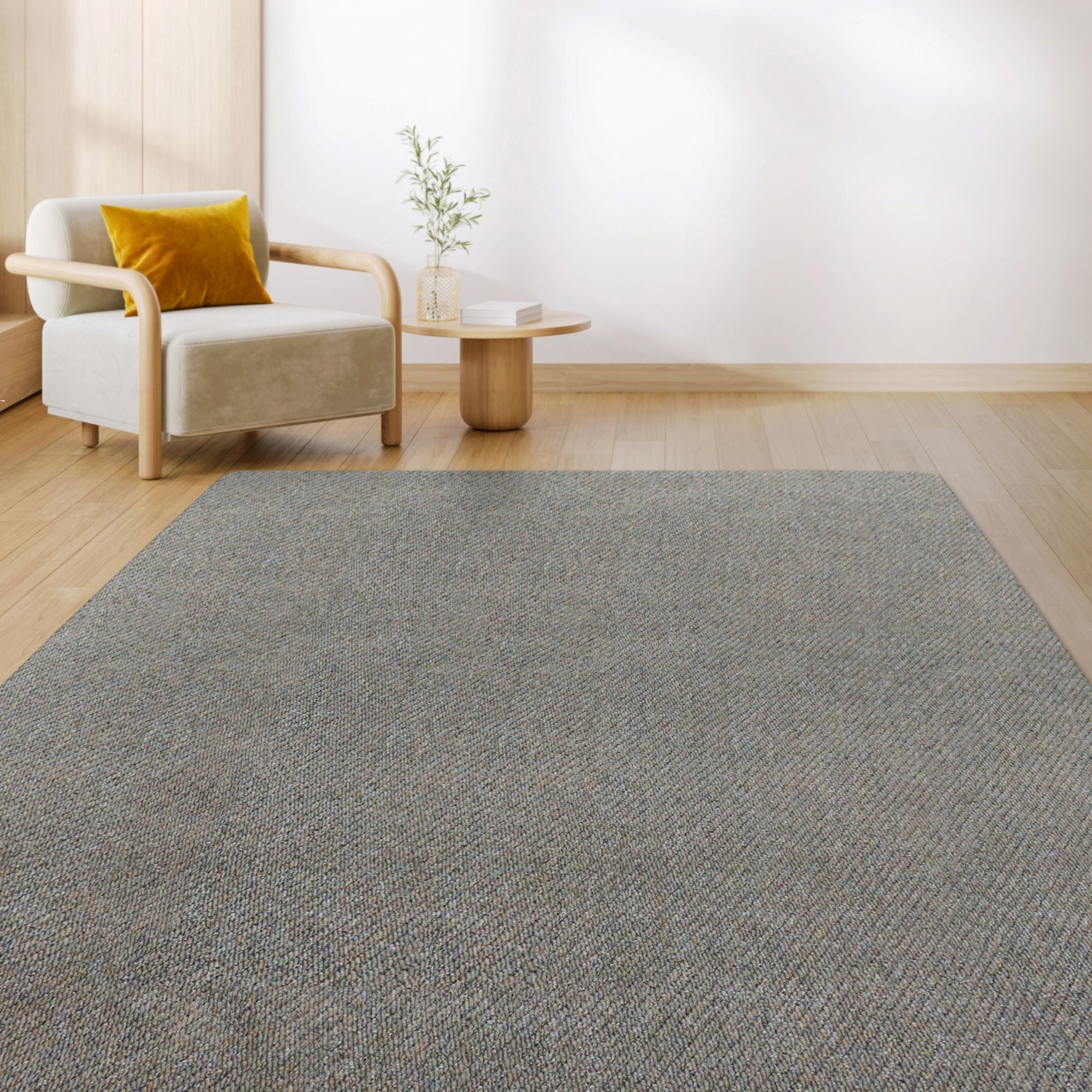 Mainstays Washable Finley Bluestone Rug Tufted 6'x8'