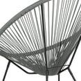 thumbnail image 5 of VibrantEcho Grey Papasan Bungee Lounge Chair, 5 of 13