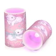 thumbnail image 2 of Set of 2 Flameless Candles Lights with Remote Control Flickering LED Candles Electric Candles for Home Decor Parties White Cat Pattern, 2 of 7