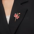 thumbnail image 3 of Ziurtnc Women Brooch Flower Shape Anti-slip Wear-resistant Suit Coat Collar Hat Scarf Decoration Clothes Pin Prom Party Garment Jewelry, 3 of 8